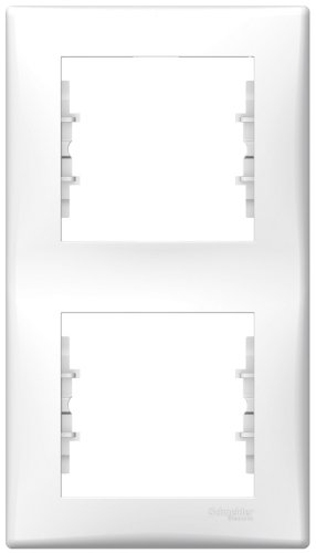 Рамка вертикальная Schneider Electric Sedna 2-м. белый картинка